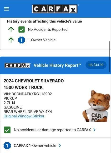 used 2024 Chevrolet Silverado 1500 car, priced at $30,974