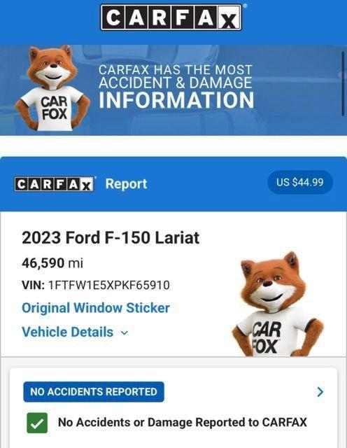 used 2023 Ford F-150 car, priced at $50,974