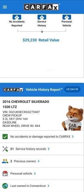 used 2016 Chevrolet Silverado 1500 car, priced at $25,974