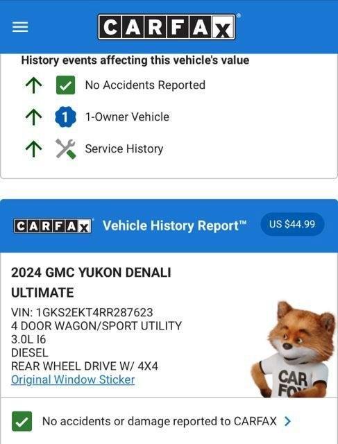 used 2024 GMC Yukon car, priced at $82,794