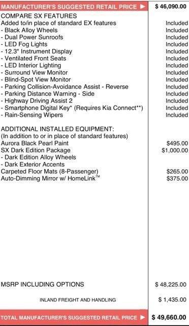 used 2026 Kia Carnival car, priced at $42,974