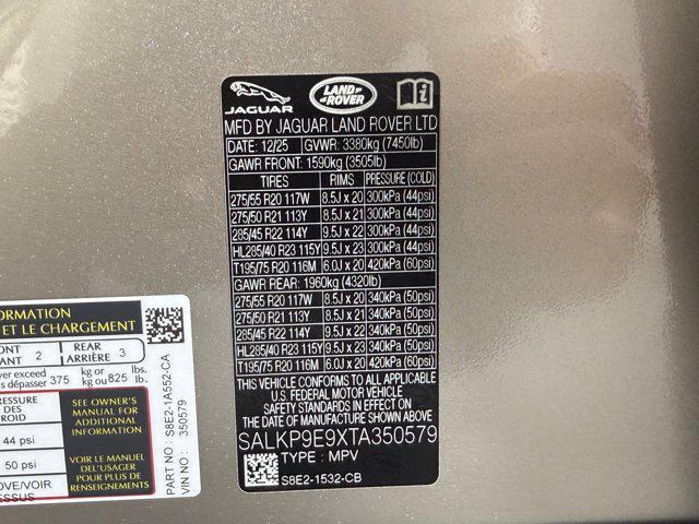 new 2026 Land Rover Range Rover car, priced at $152,901