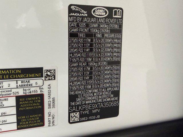 new 2026 Land Rover Range Rover car, priced at $130,757