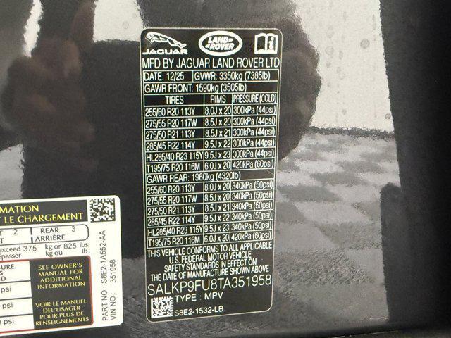 new 2026 Land Rover Range Rover car, priced at $130,611