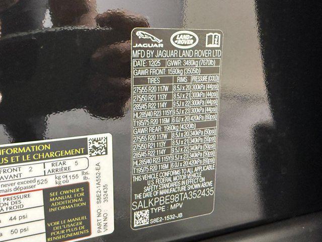 new 2026 Land Rover Range Rover car, priced at $155,081