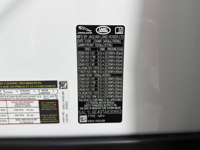 new 2026 Land Rover Range Rover Sport car, priced at $119,216