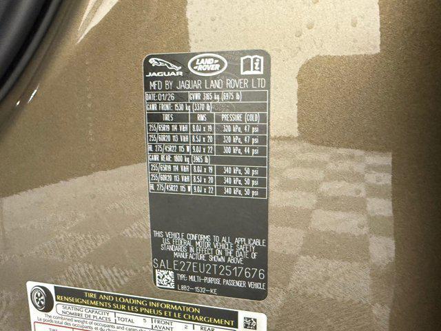 new 2026 Land Rover Defender car, priced at $90,151