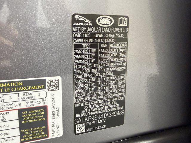 new 2026 Land Rover Range Rover car, priced at $151,311