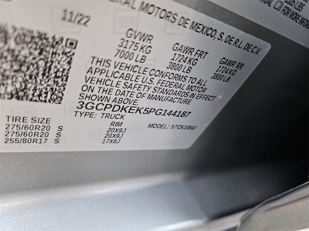 used 2023 Chevrolet Silverado 1500 car, priced at $34,999