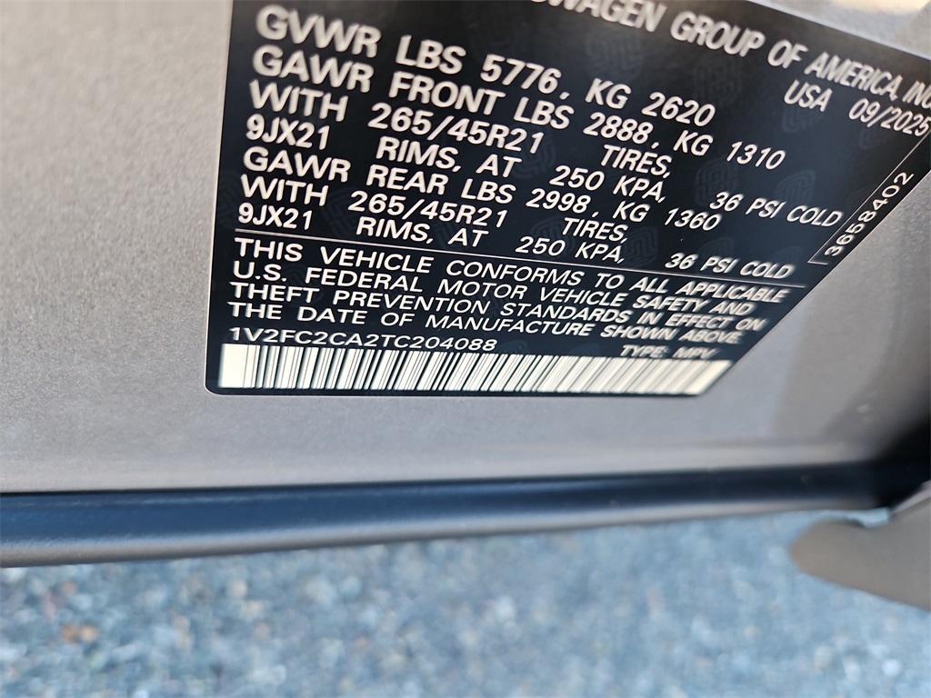 new 2026 Volkswagen Atlas Cross Sport car, priced at $54,324