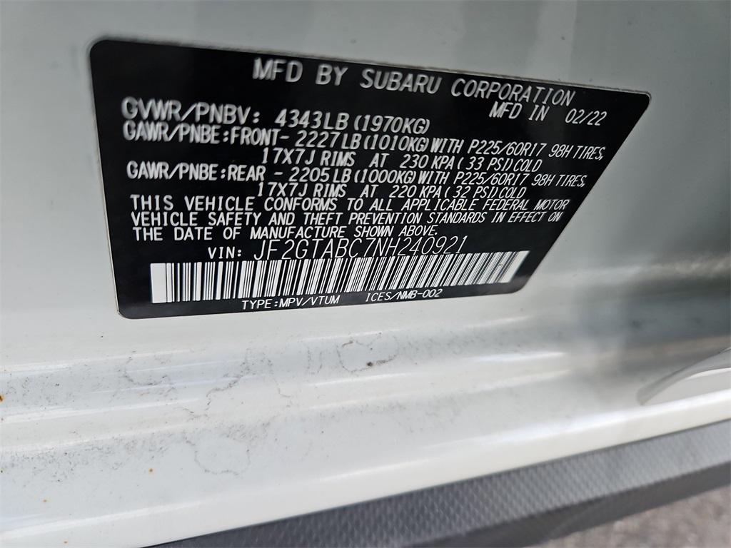 used 2022 Subaru Crosstrek car, priced at $18,599