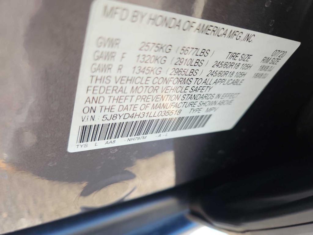 used 2020 Acura MDX car, priced at $29,999