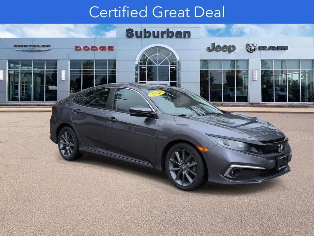 used 2021 Honda Civic car, priced at $20,784