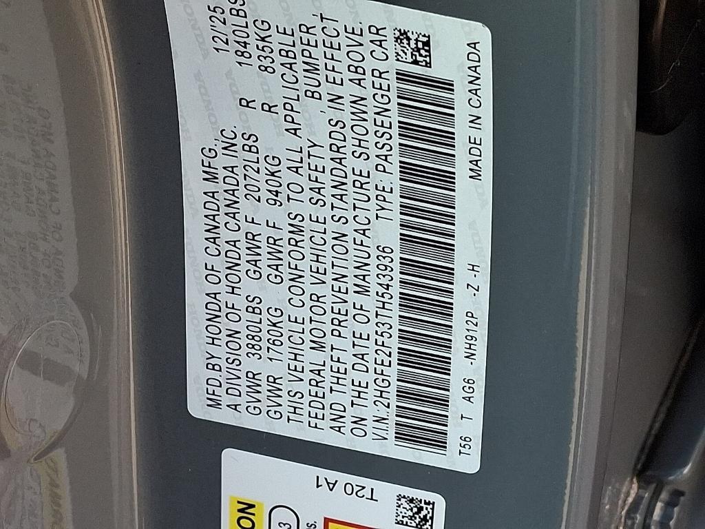 new 2026 Honda Civic car, priced at $26,402