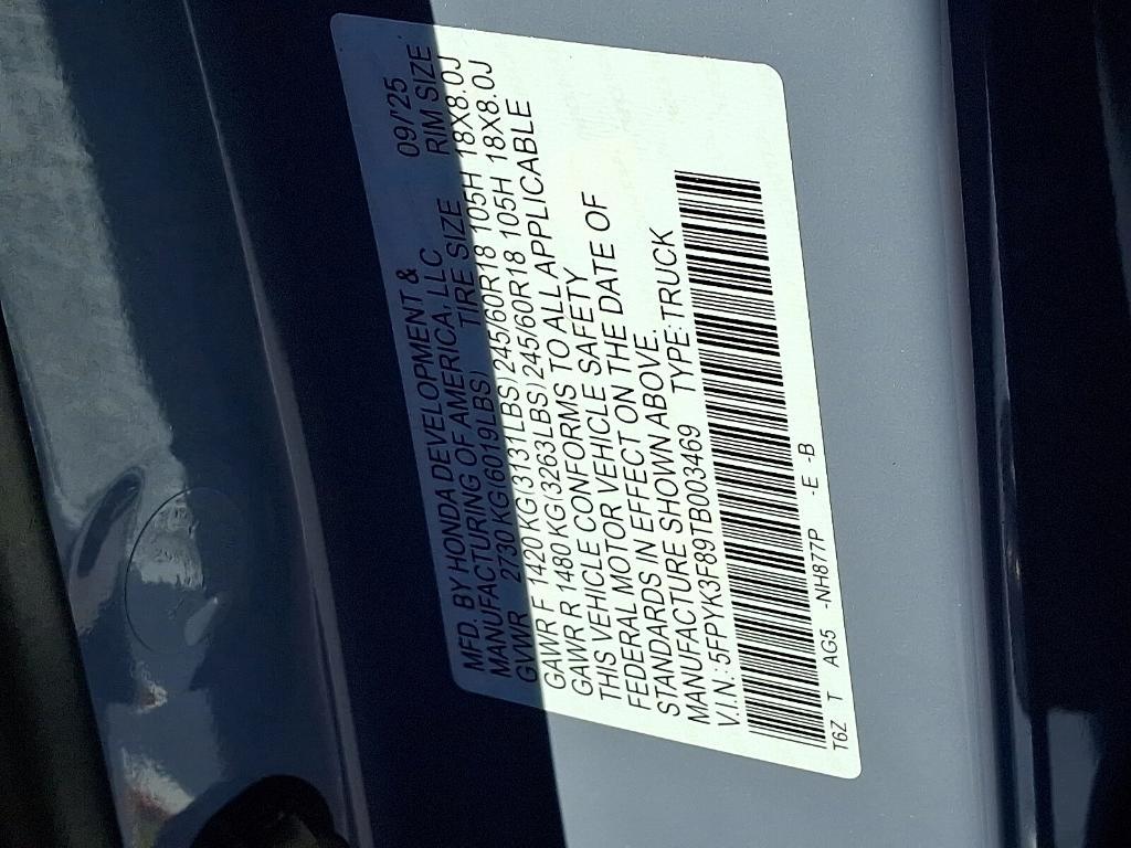 new 2026 Honda Ridgeline car, priced at $46,304