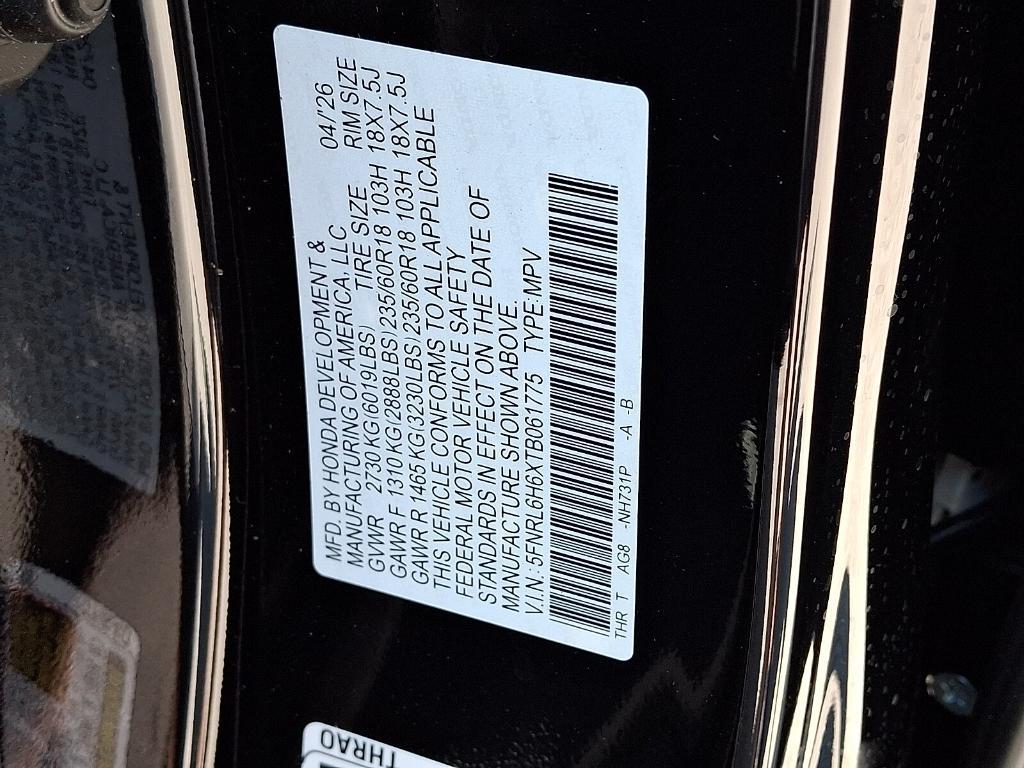 new 2026 Honda Odyssey car, priced at $41,638