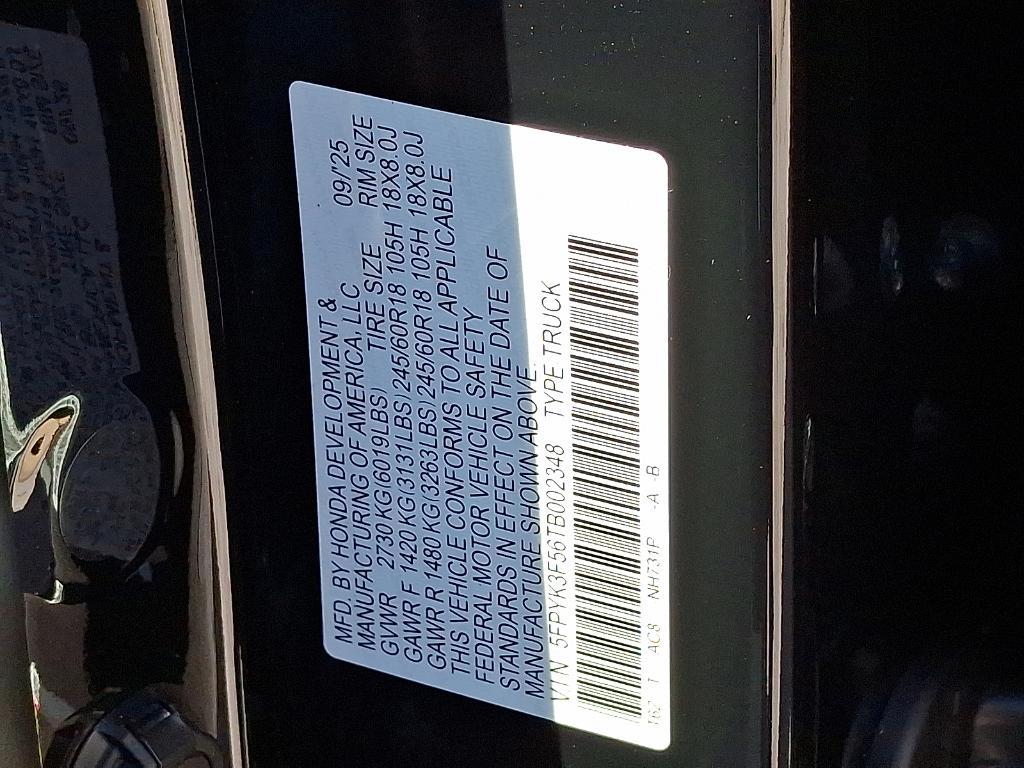 new 2026 Honda Ridgeline car, priced at $43,257