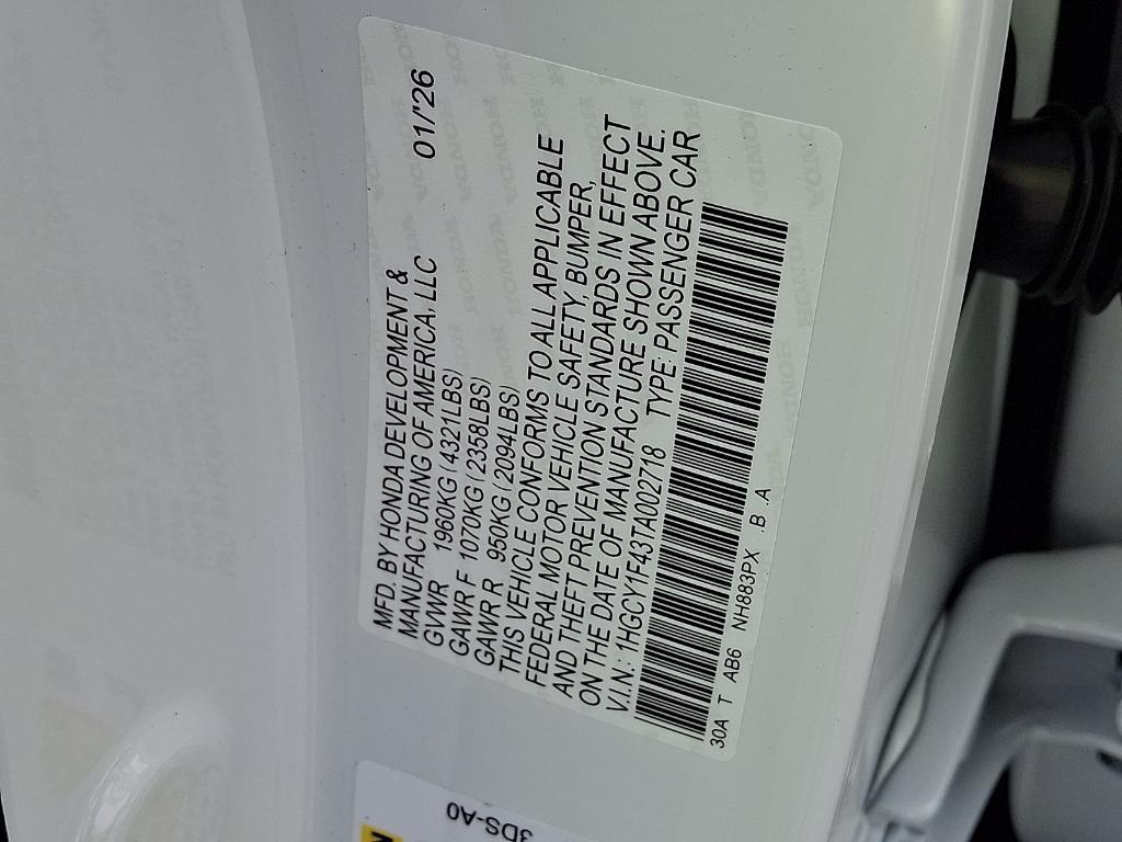 new 2026 Honda Accord car