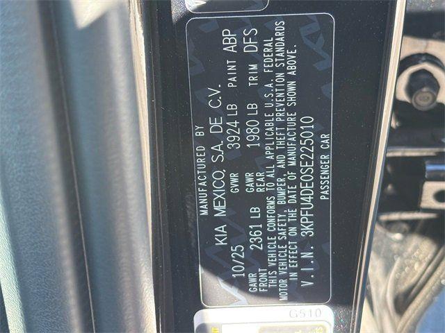 new 2025 Kia K4 car, priced at $23,106