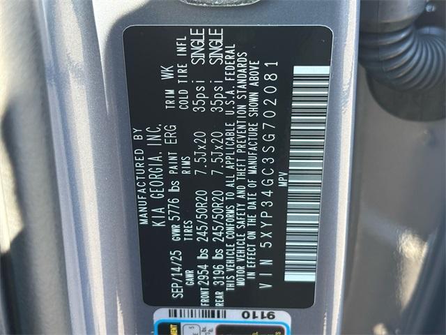 new 2025 Kia Telluride car, priced at $39,508