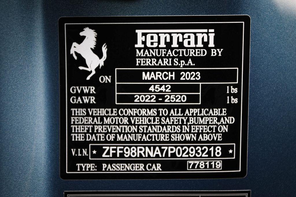 used 2023 Ferrari Roma car, priced at $231,685