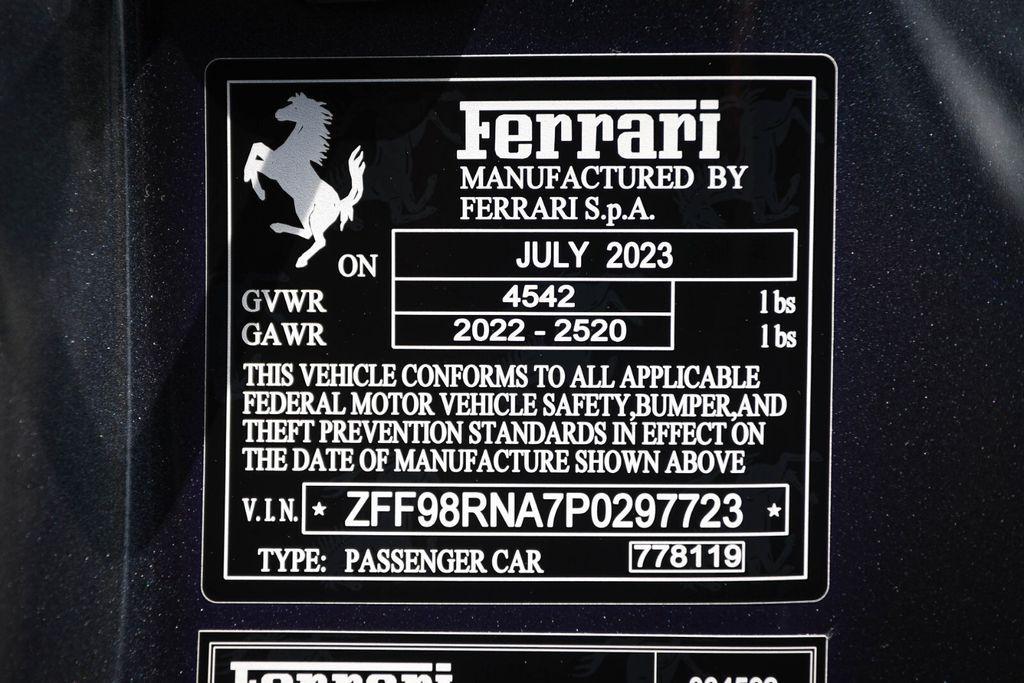 used 2023 Ferrari Roma car, priced at $231,685
