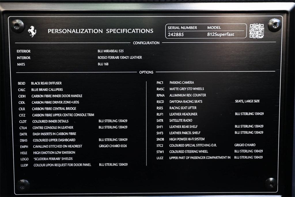 used 2019 Ferrari 812 Superfast car, priced at $369,991