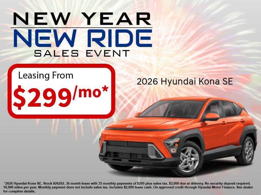 new 2026 Hyundai Kona car, priced at $30,941