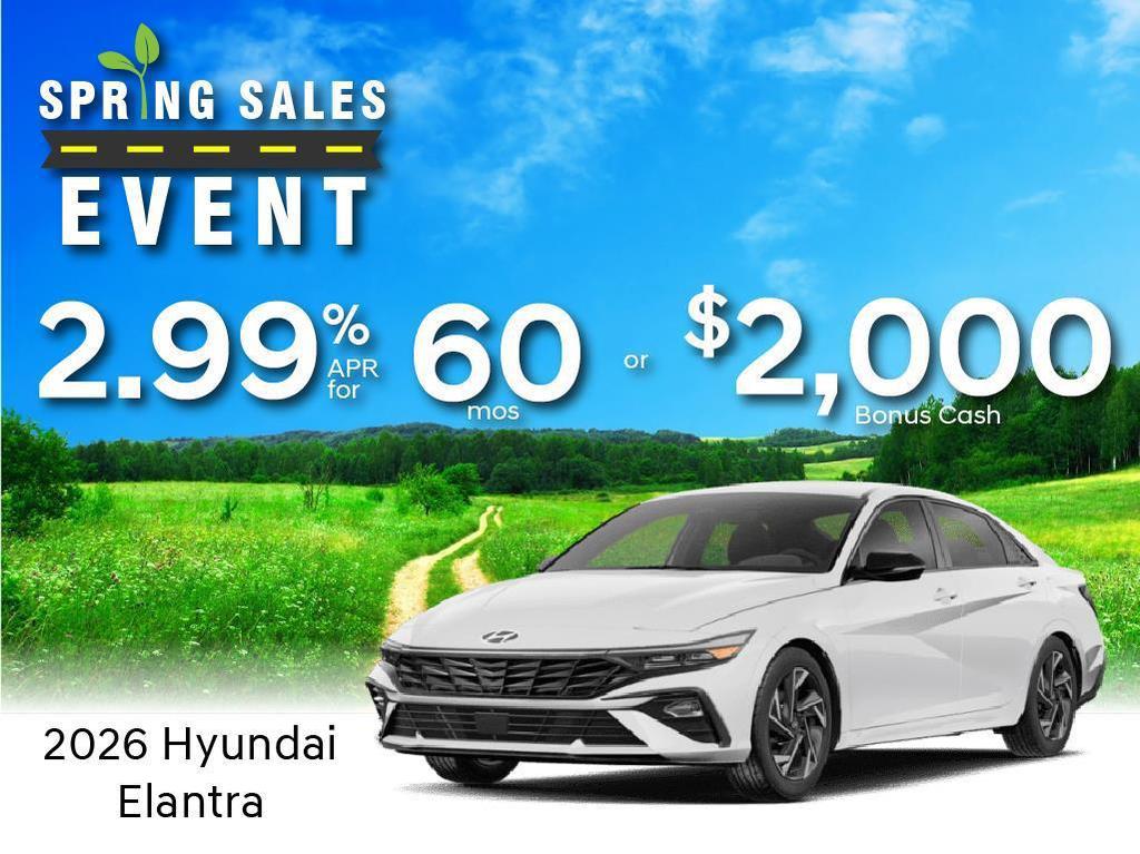 new 2026 Hyundai Elantra car, priced at $25,408