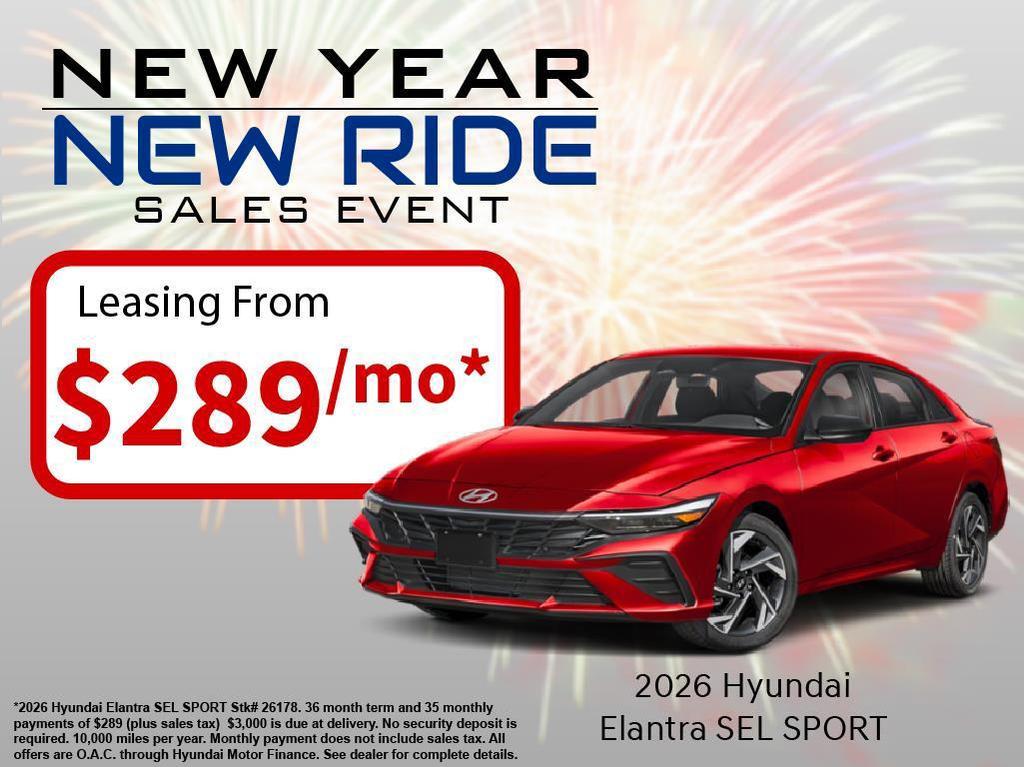 new 2026 Hyundai Elantra car, priced at $26,111