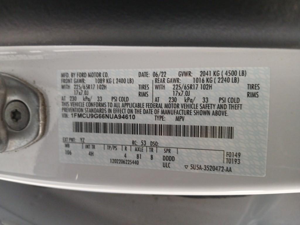 used 2022 Ford Escape car, priced at $15,194