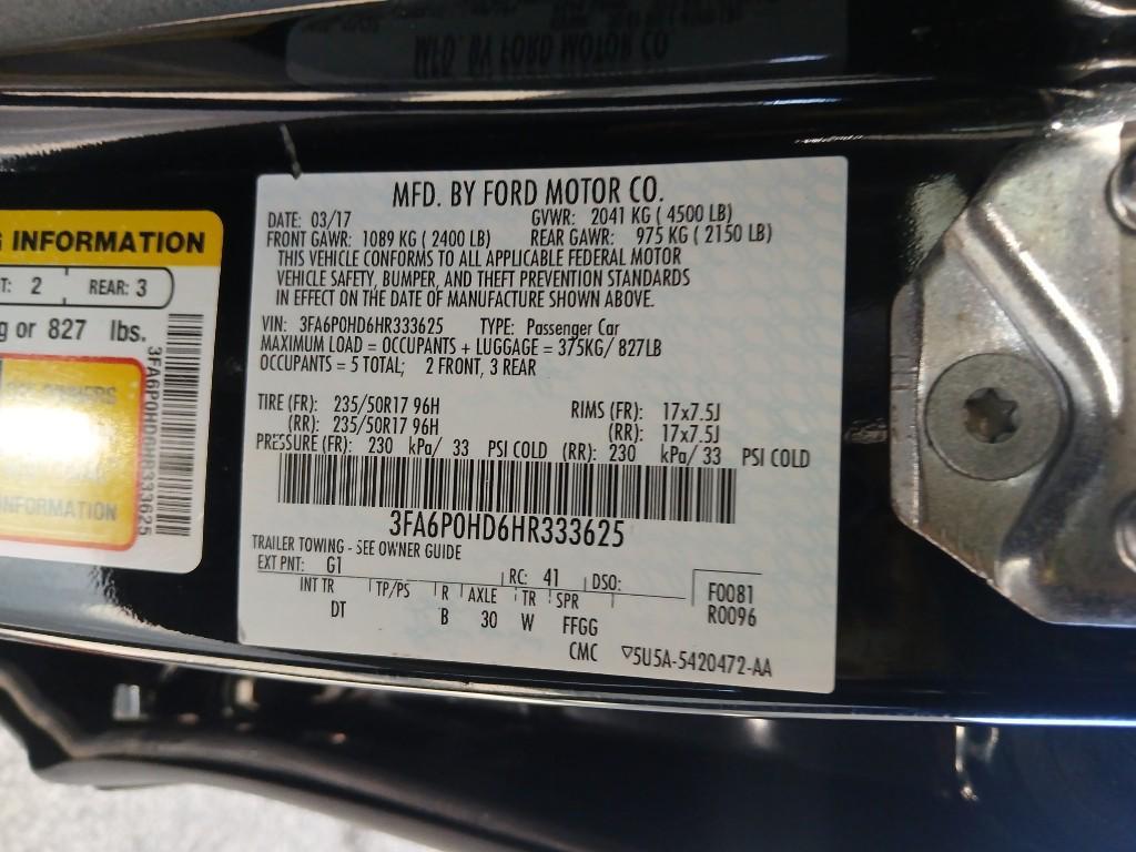 used 2017 Ford Fusion car, priced at $10,994