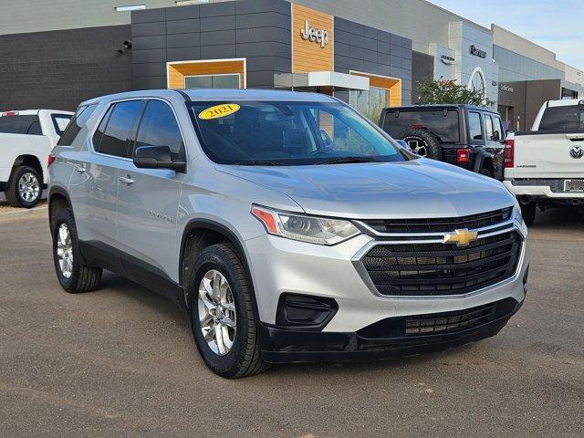 used 2021 Chevrolet Traverse car, priced at $13,000