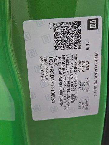 new 2026 Chevrolet Corvette car, priced at $88,670