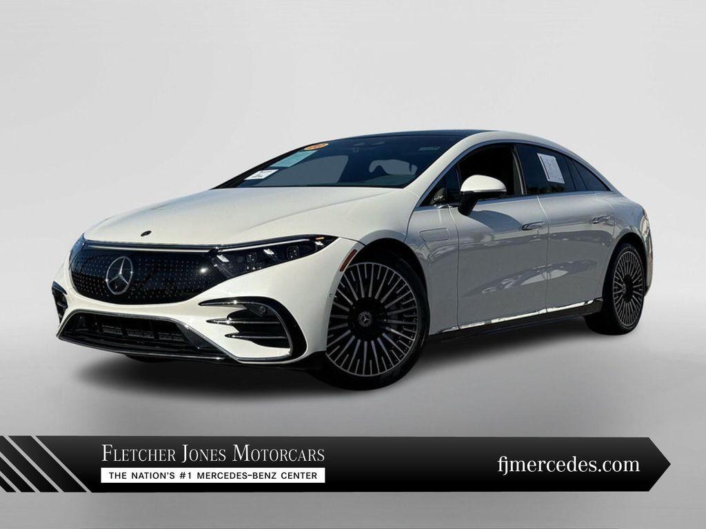 used 2023 Mercedes-Benz EQS 580 car, priced at $52,990