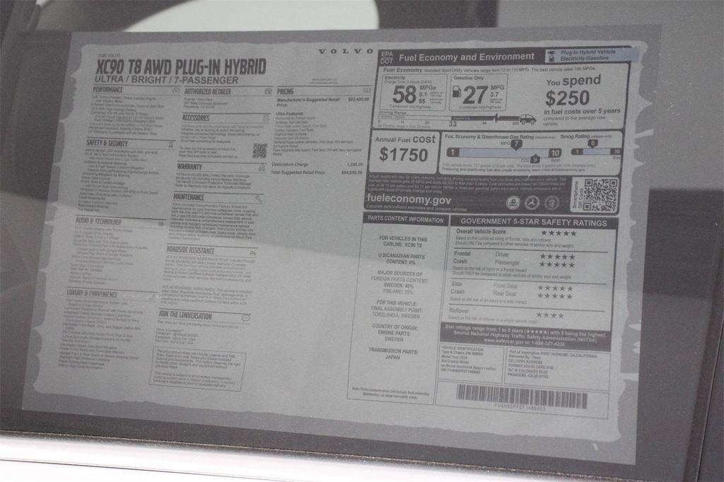 new 2026 Volvo XC90 Plug-In Hybrid car, priced at $84,795