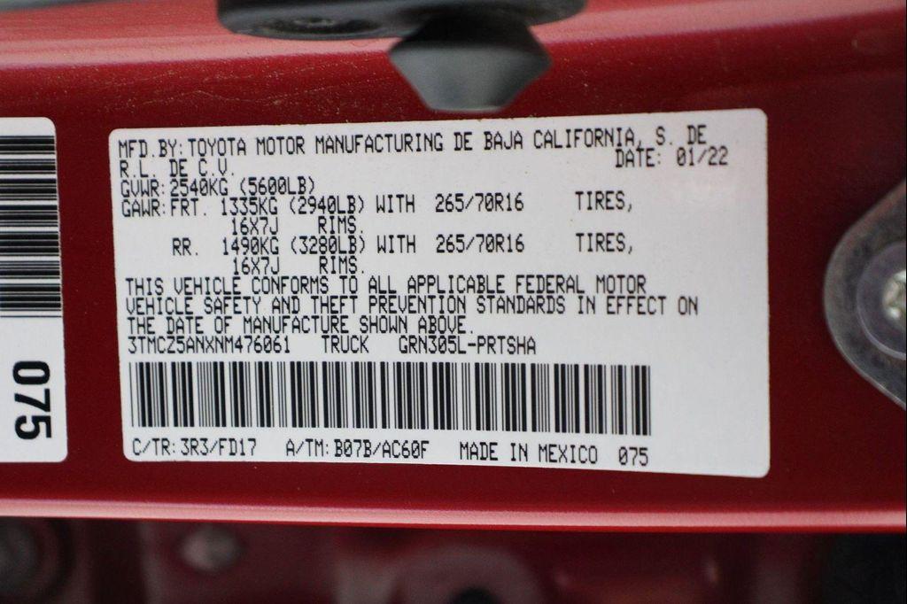 used 2022 Toyota Tacoma car, priced at $31,295
