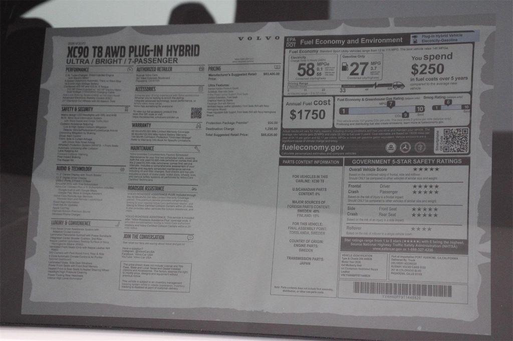 new 2026 Volvo XC90 Plug-In Hybrid car, priced at $85,745