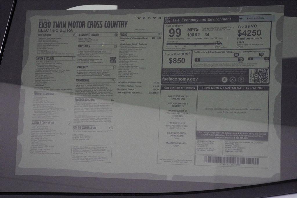 new 2026 Volvo EX30 car, priced at $50,590
