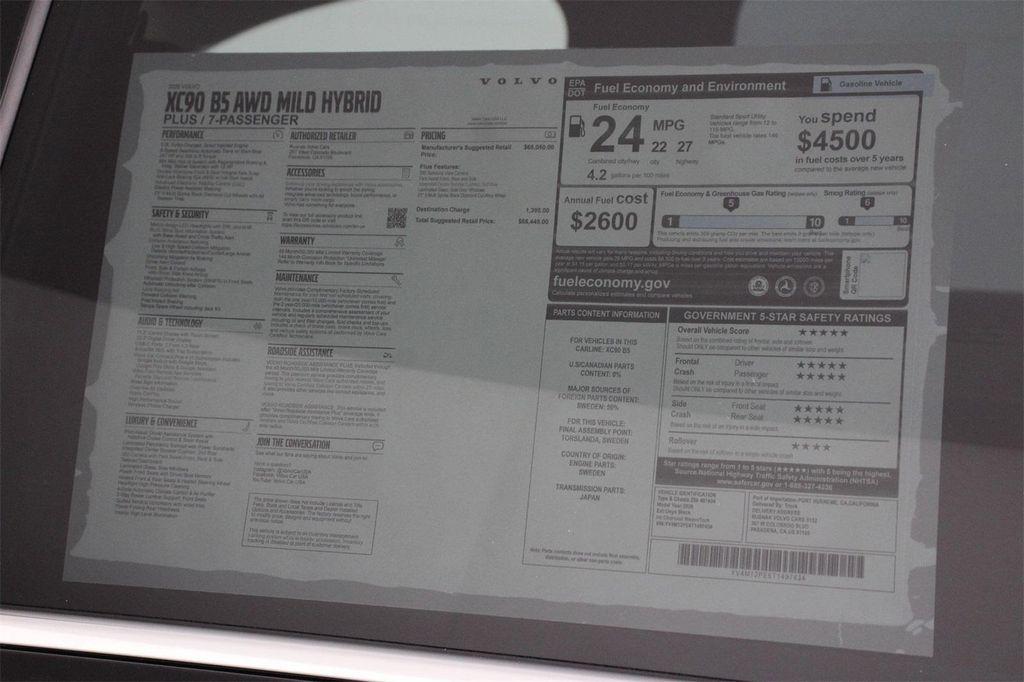 new 2026 Volvo XC90 car, priced at $66,445