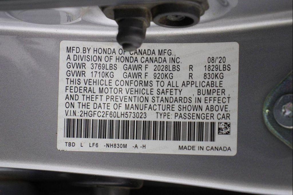 used 2020 Honda Civic car, priced at $15,994