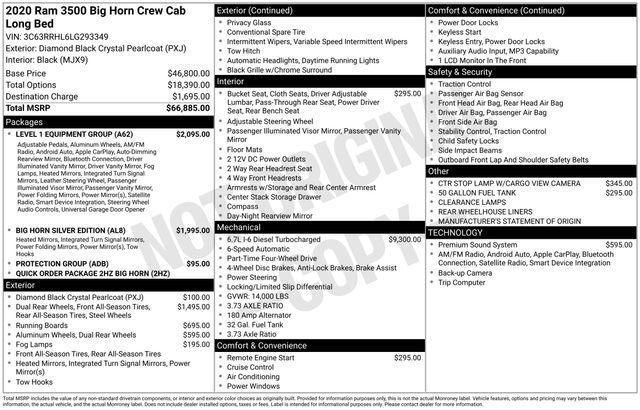 used 2020 Ram 3500 car