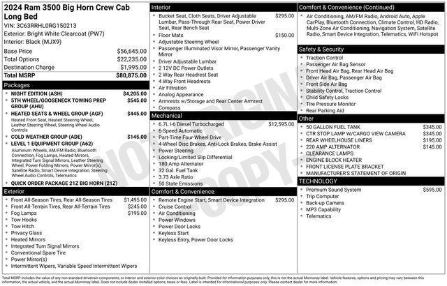 used 2024 Ram 3500 car