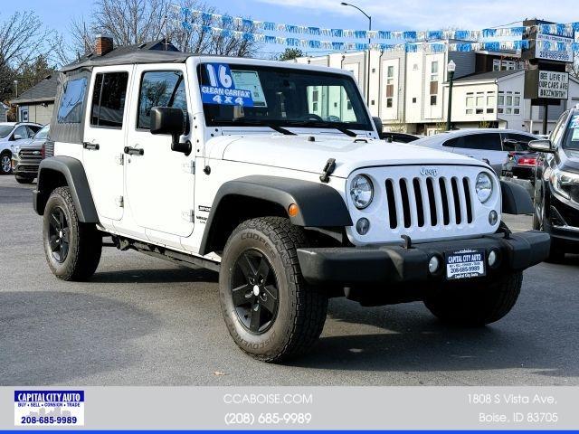 used 2016 Jeep Wrangler Unlimited car, priced at $17,481