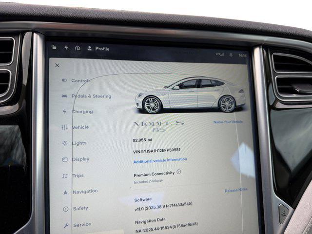 used 2014 Tesla Model S car, priced at $14,500