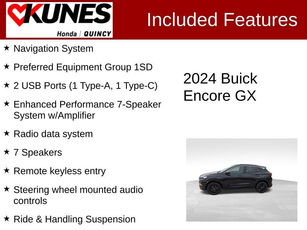 used 2024 Buick Encore GX car, priced at $20,911
