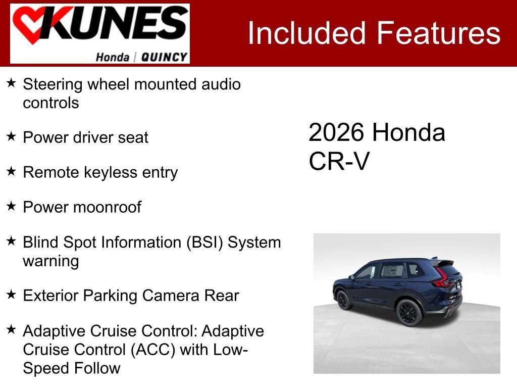 new 2026 Honda CR-V Hybrid car, priced at $38,992