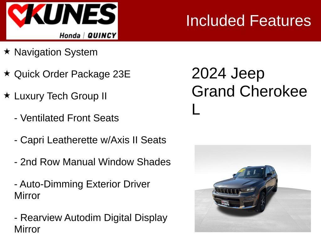 used 2024 Jeep Grand Cherokee L car, priced at $32,312