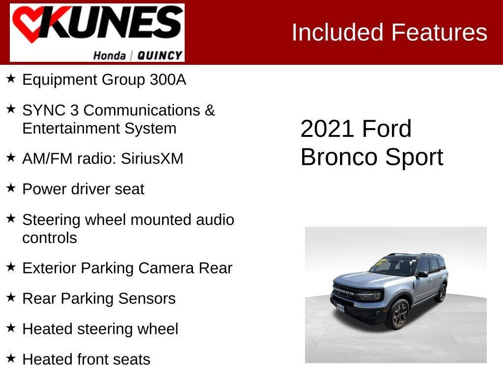 used 2021 Ford Bronco Sport car, priced at $23,912