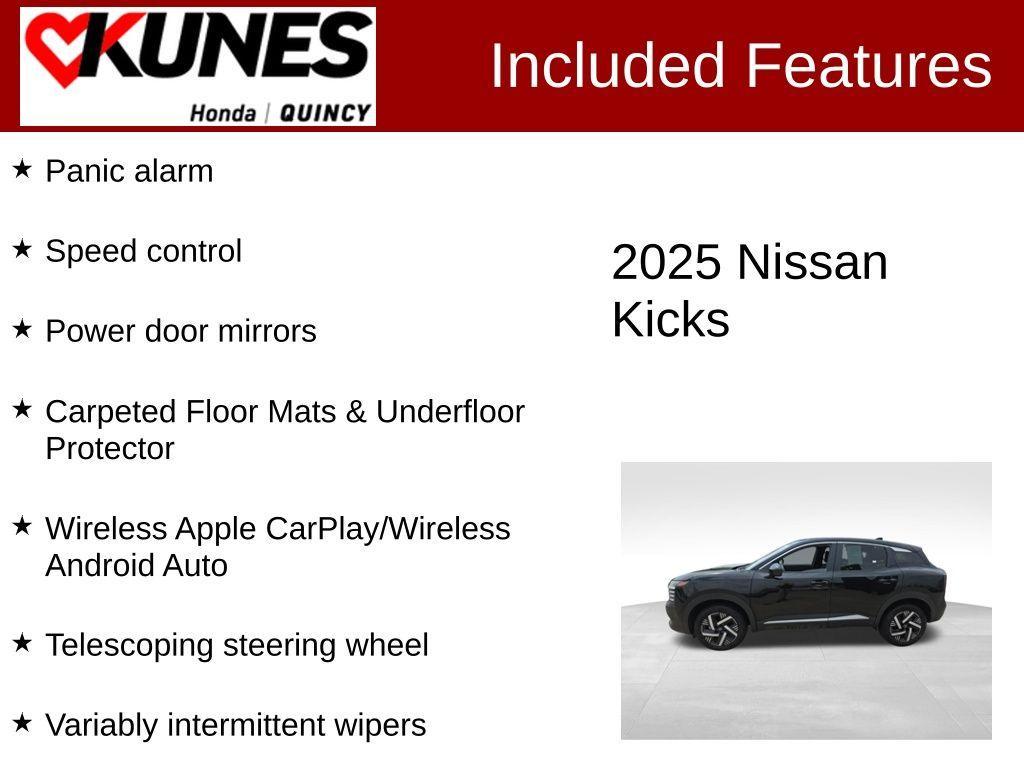 used 2025 Nissan Kicks car, priced at $20,412